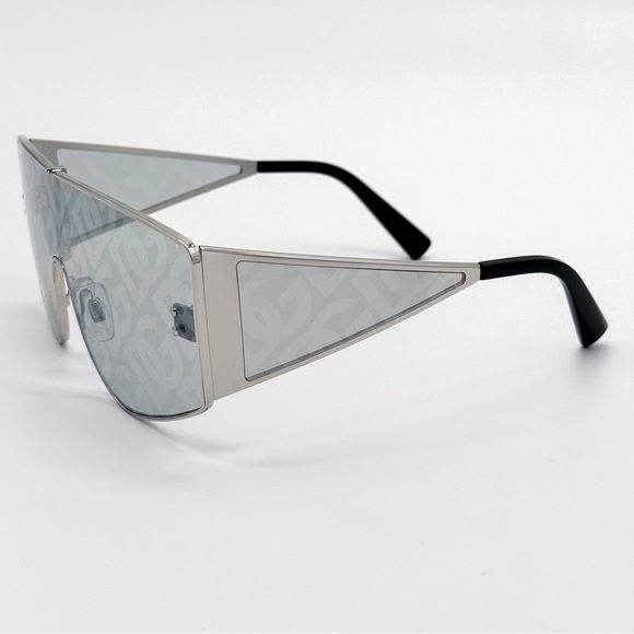 NEW DOLCE&GABBANA DG2305 05/AL SILVER METAL SQUARE UNISEX SUNGLASSES - Picture 6 of 11